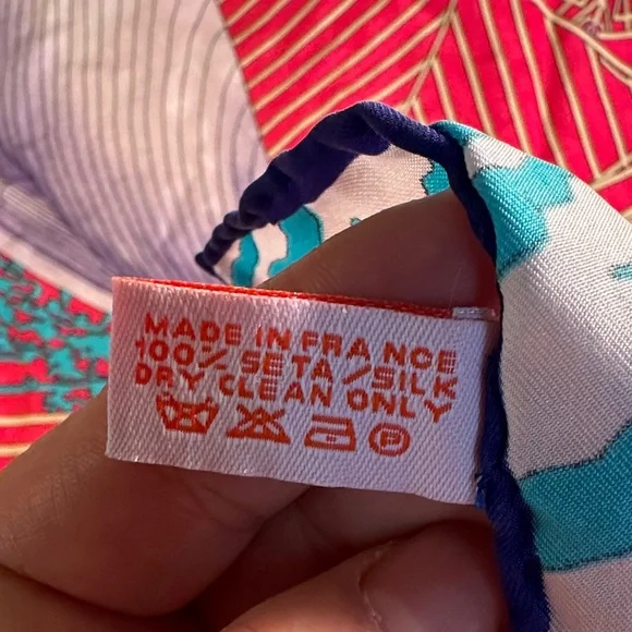 Hermès Paris Red Nautical Silk Scarf - Picture 6 of 11